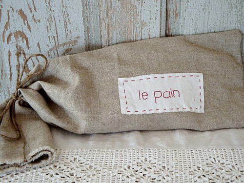 100% Pure Linen Bread Bag