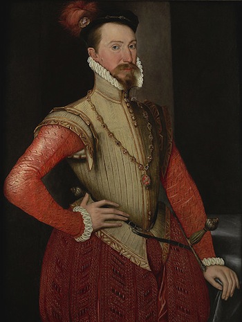 Robert Dudley Earl of Leicester toegeschreven aan Steven van Herwijck