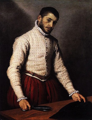 Italský krejčí. Moroni, Giovanni Battista