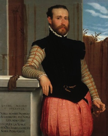 Portret Prospero Alessandri. Giovanni Battista Moroni. 1580.