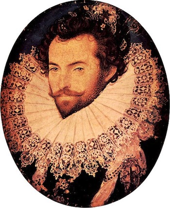 Portret al lui Sir Walter Raleigh, oval