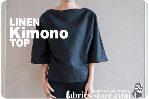 Linen kimono shirt best sale