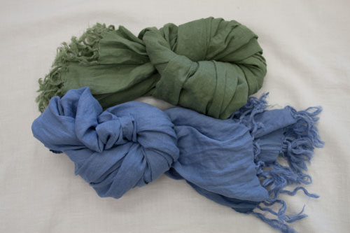 how to make a linen scarf