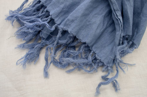 how to make a linen scarf