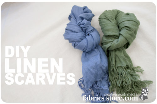 how to make a linen scarf