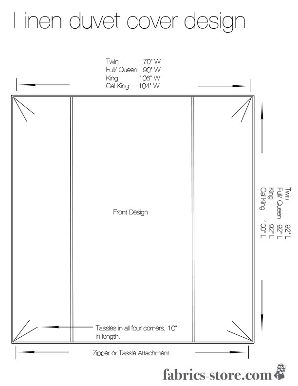 sewing a comforter cover