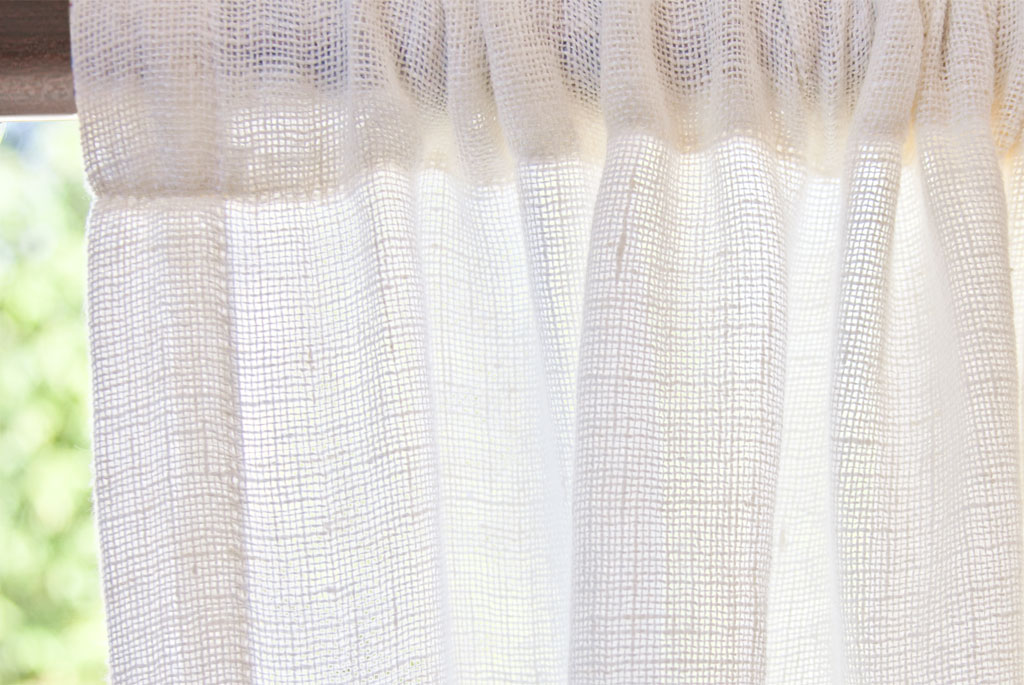 linen curtain material