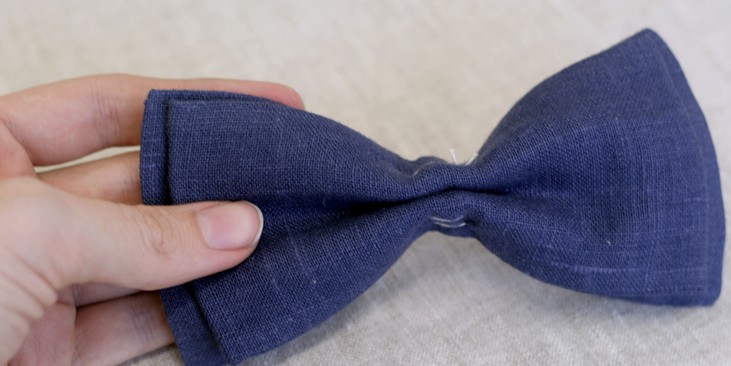 LINEN BOW TIE TUTORIAL – the thread