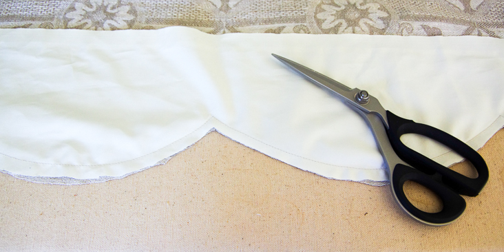Scalloped Hem Curtains Tutorial – the thread