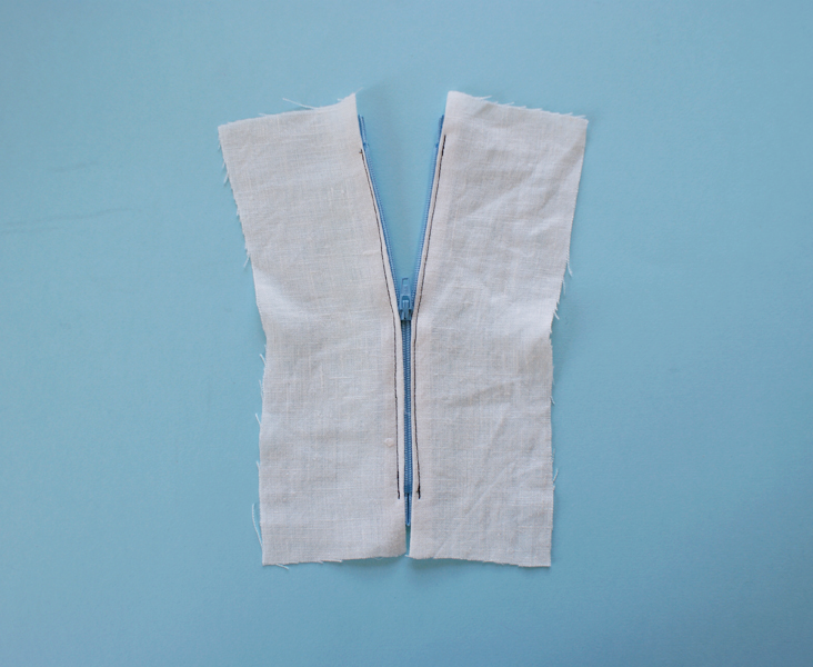 How to sew an exposed zip - Inseam Studios