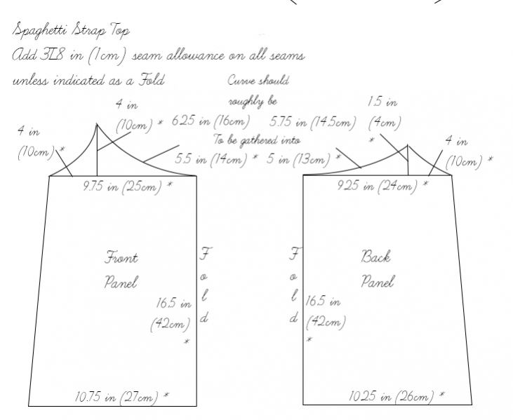 Spaghetti Strap Top Tutorial – the thread