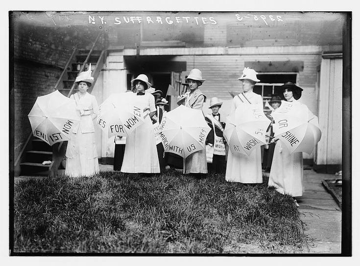 suffragette umbrellas