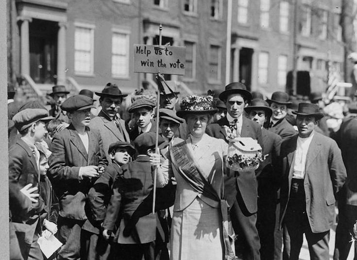 tiny suffrage banner