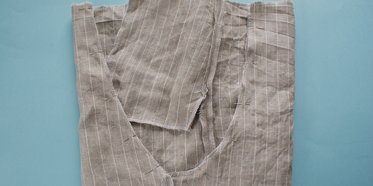 Drawstring Striped Linen Trousers – the thread