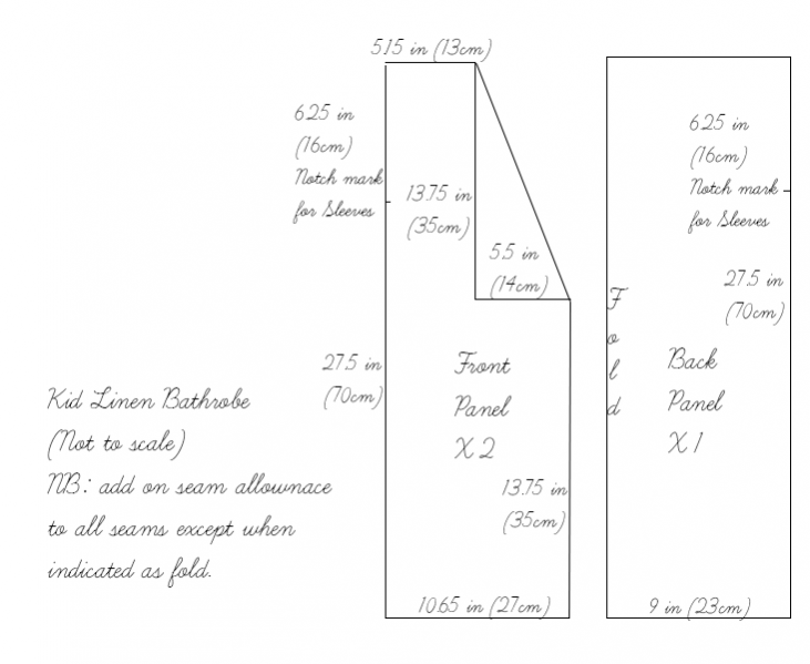 Kids Linen Bathrobe Tutorial – the thread