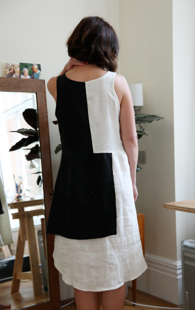 Black and White Layered Dress Tutorial – the thread