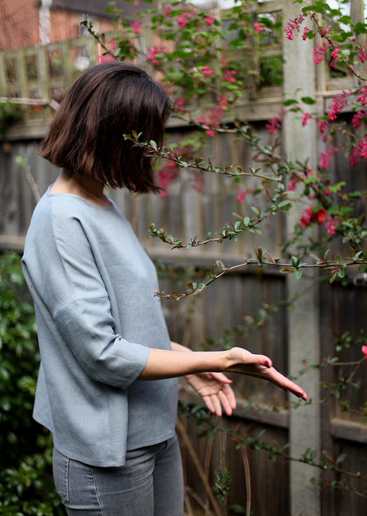 1. Pattern making of a lady's jacket with dropped shoulders' sleeves