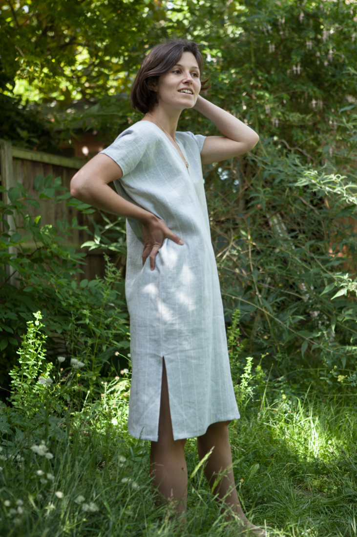 Linen Kaftan Dress Tutorial the thread