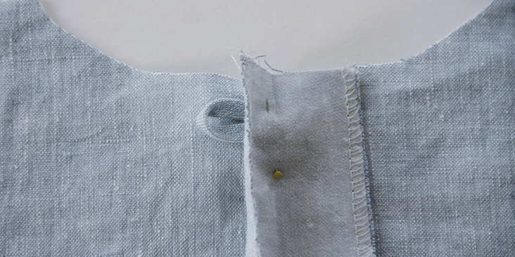 The Collins Top Sew-along : How to make a button loop closure — In