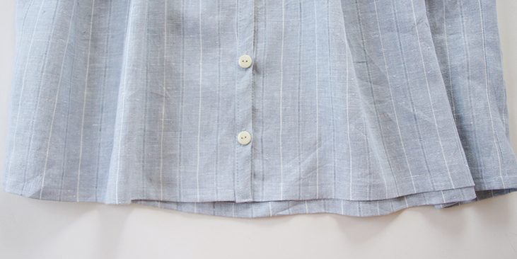 Linen Button-Down Pleated Dress Tutorial