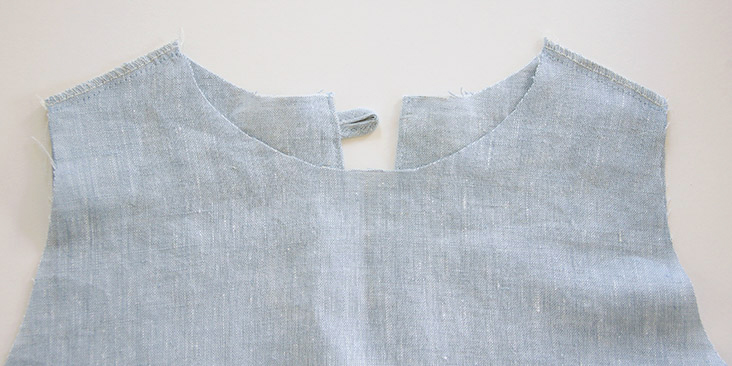 linen trapeze dress