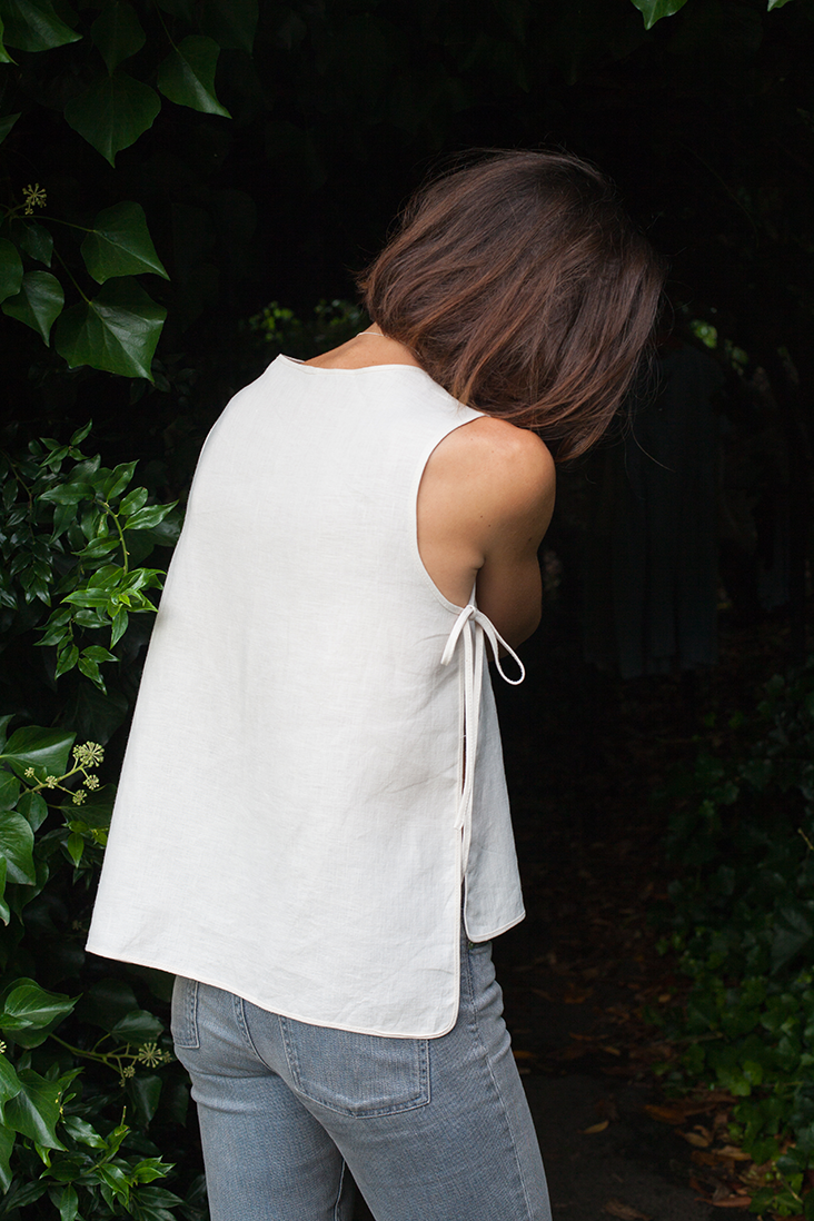 One Yard Sewing Project: Linen Apron Tank Top Tutorial – the thread