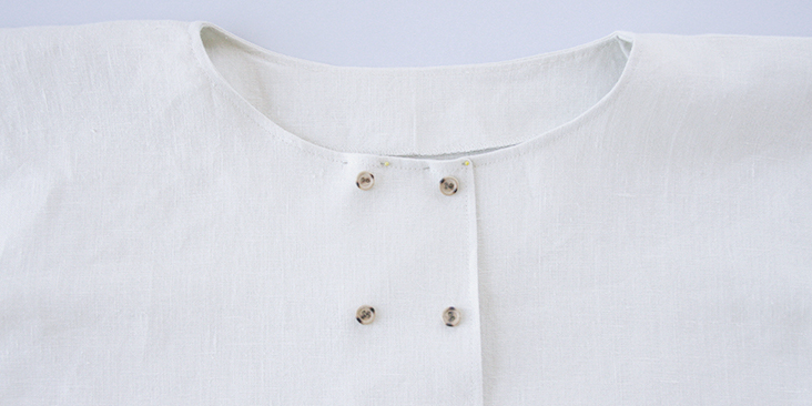Linen Double Button Front Shirt Tutorial | Fabrics-Store.com - The Thread