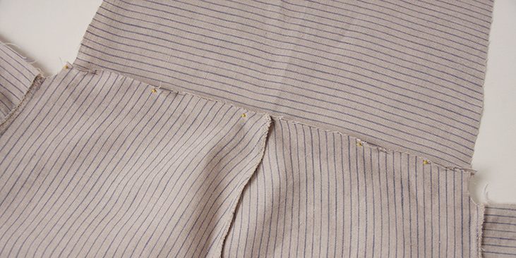 Nola Striped Linen Gathered Blouse Tutorial – the thread