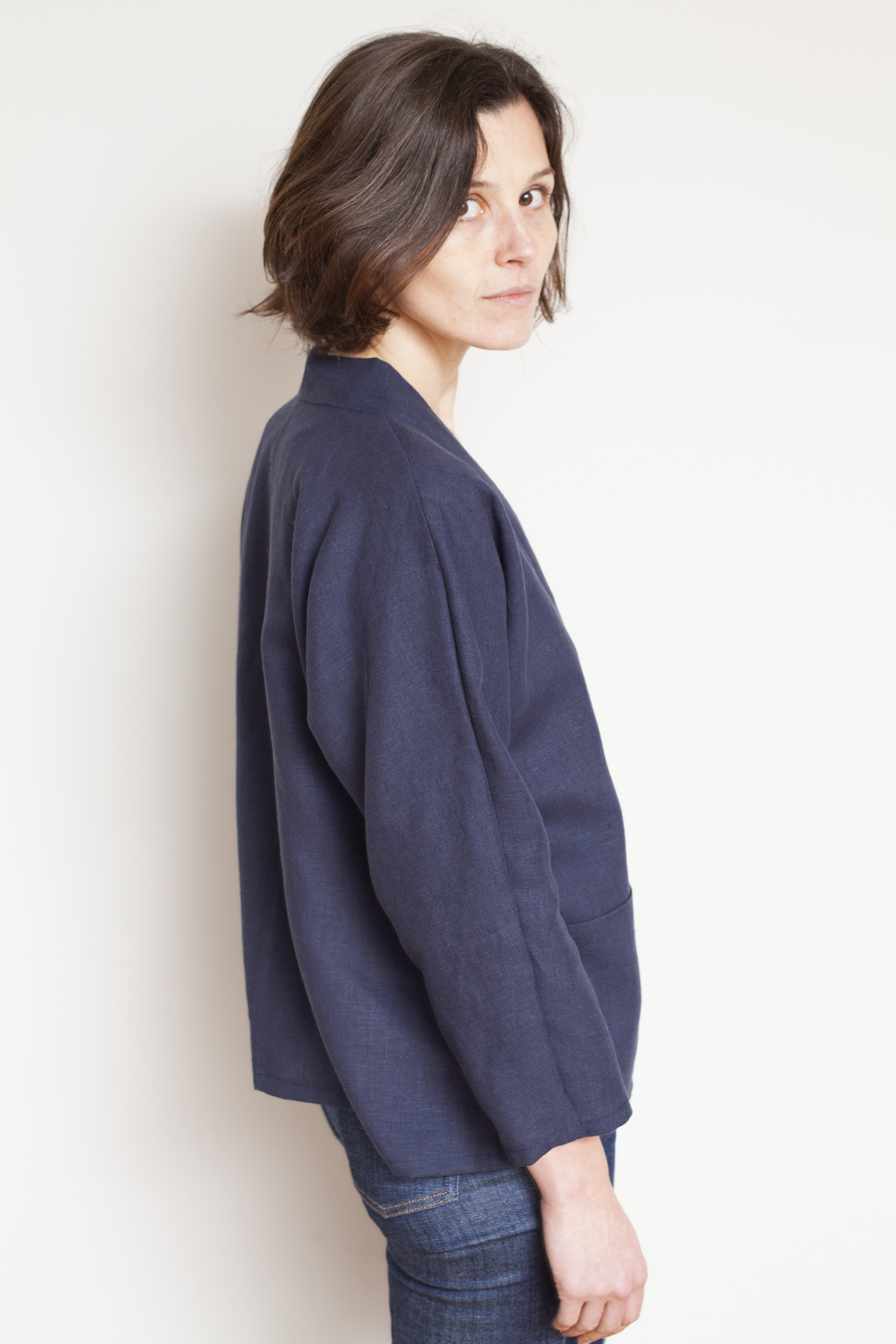 Nino Linen Open Jacket Tutorial and Free Pattern - the thread
