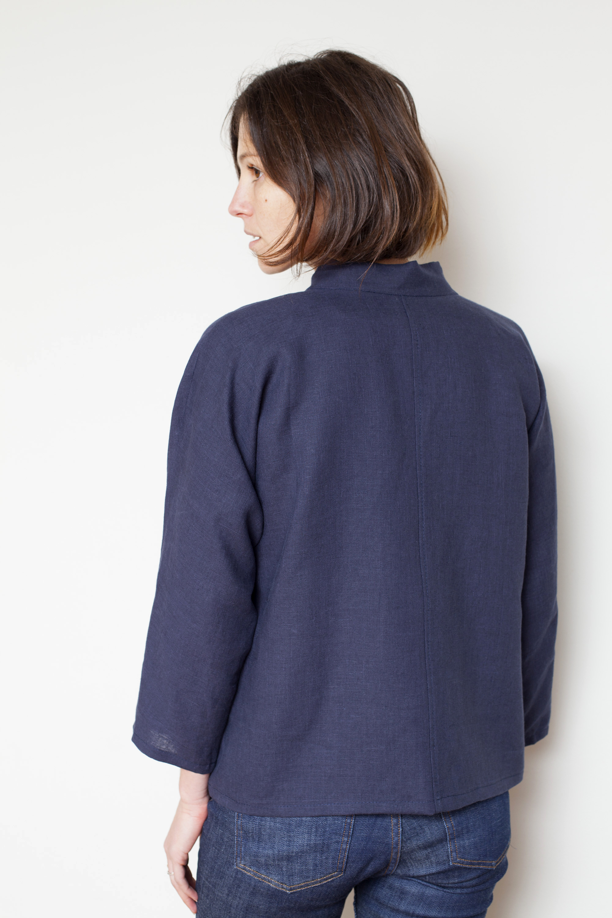 Nino Linen Open Jacket Tutorial and Free Pattern - the thread
