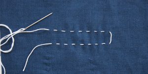 Sashiko Embroidery Technique Tutorial – the thread