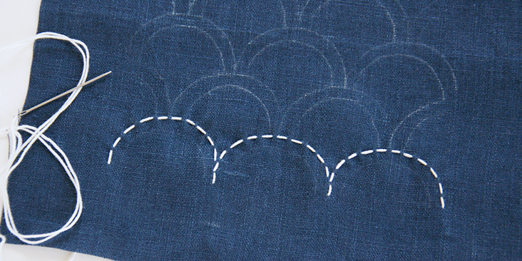 WonderFil Specialty Threads - Sashiko Embroidery by Hand Using