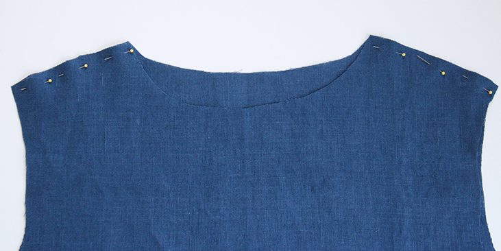 Sashiko Embroidered Linen Dress Tutorial – the thread