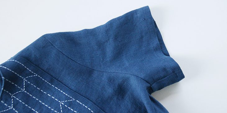 Sashiko Embroidered Linen Dress Tutorial – the thread