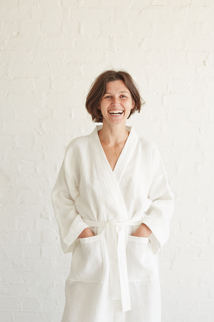 Relaxed Linen Bathrobe Tutorial and Free Pattern - the thread