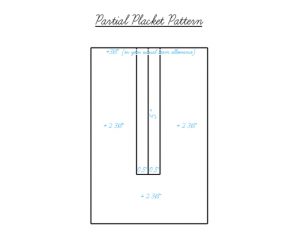 Sewing Glossary: How To Draft And Sew A Partial Button Placket The Easy 