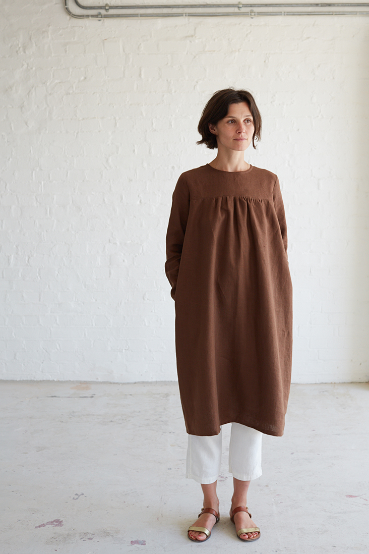 Linen Smock Dress Tutorial - the thread