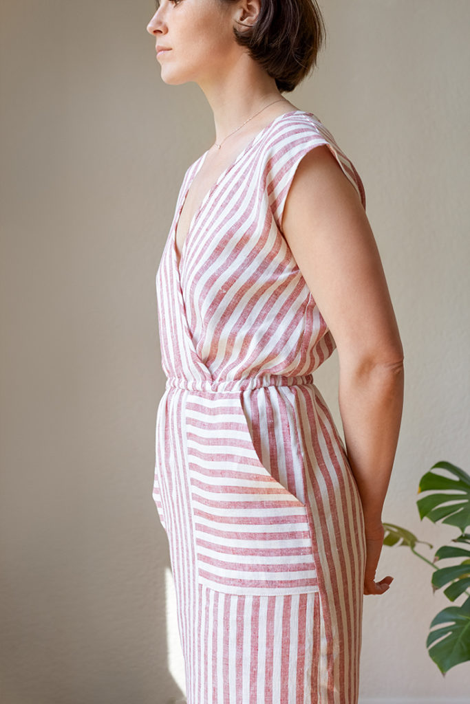 Crossover Linen Dress Tutorial