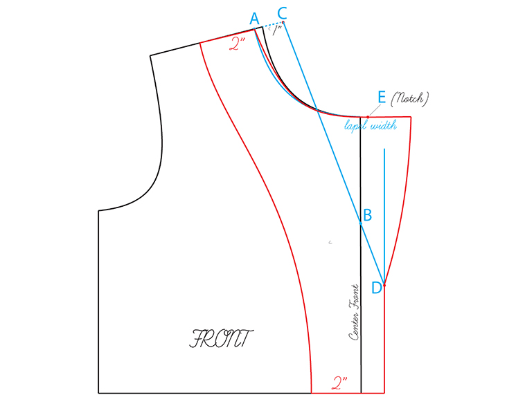 Sewing Glossary: How To Draft And Sew A Notched Collar – the thread