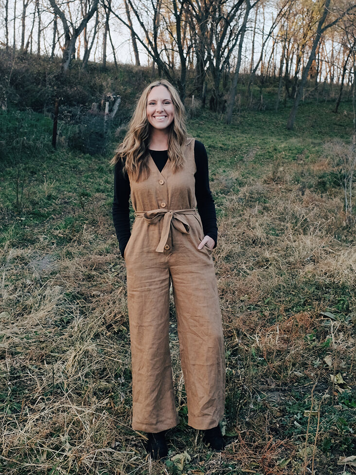 PATTERN REVIEW: Gia Jumpsuit in Ginger Midweight Linen – the thread