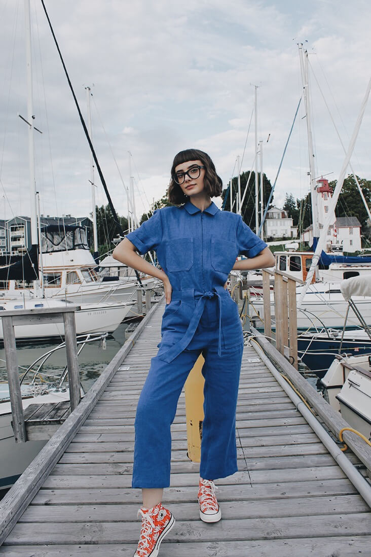 Curated By You: Annie Colquhoun Makes The Blanca Flight Suit In Linen – the  thread