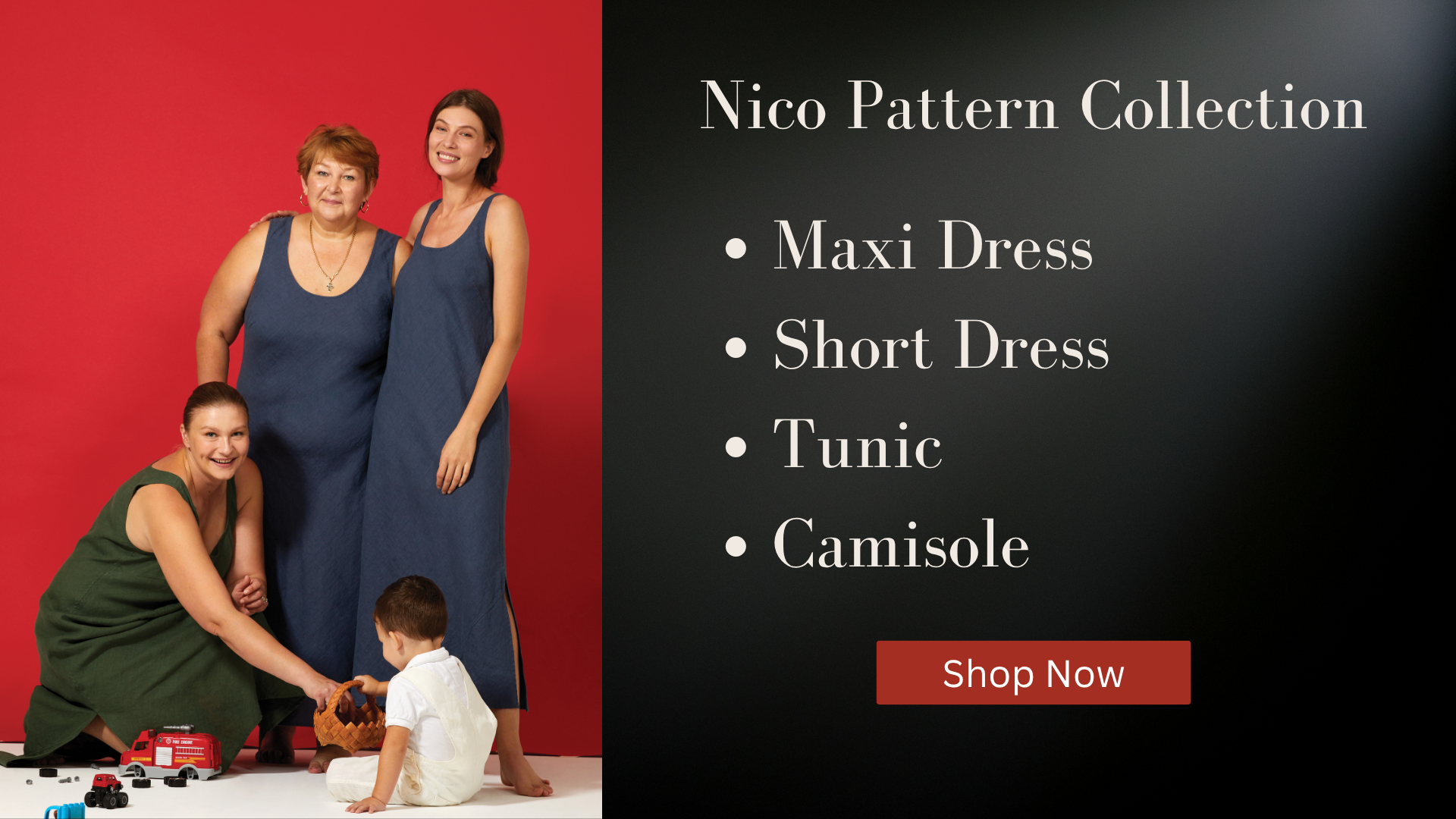 Nico - Bias Cut Dresses & Tops Sewing Pattern (Premium Paper)